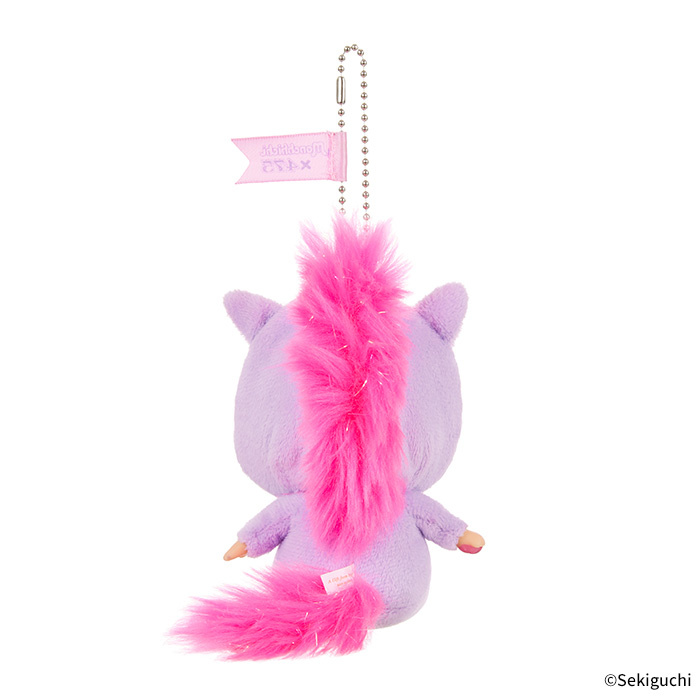 Monchhichi|Shinako475 x Monchhichi SS Big Face Keychain( Unicorn)|H14.5 x W7 x D10cm approx.