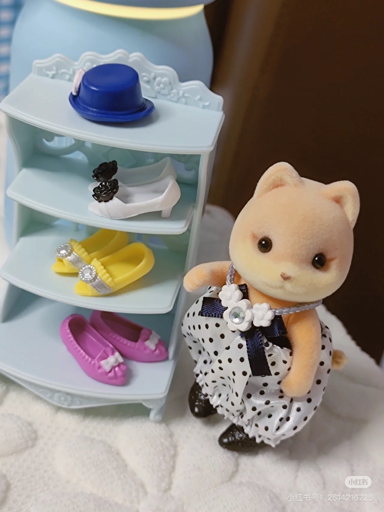 SylvanianFamilies|Fashion Play Set Shoe Shop Collection-Caramel Dog-5541