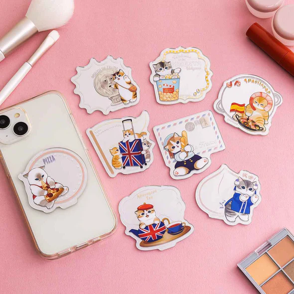 Mofusand|mofumofuJourney Trading Acrylic Mirror Stickers mystery bag/blind box/All 8 types|1pcs