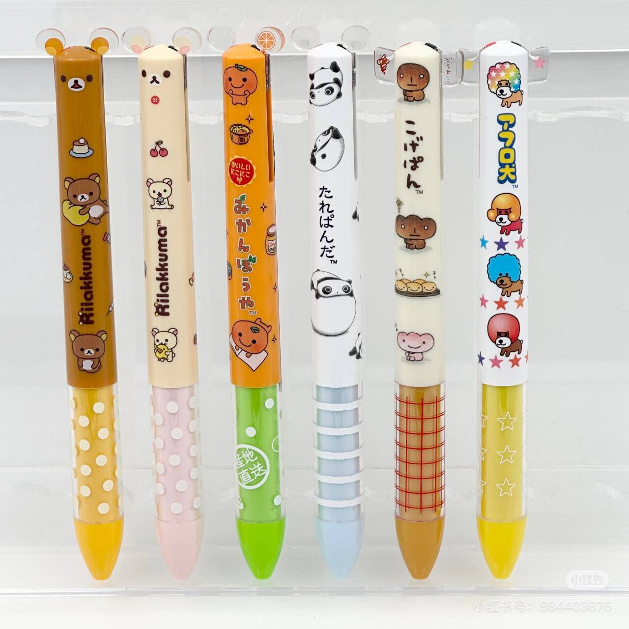 SANX|Two Color Mimi Pen 怀旧系列可爱角色红/黑双色圆珠笔|芯0.7mm