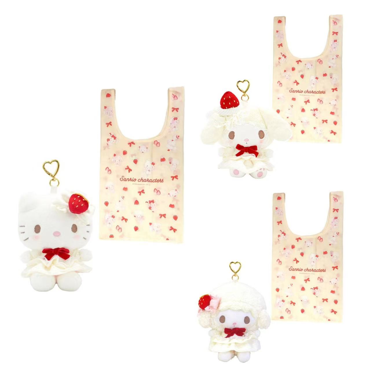 Sanrio|Sweet Cakes Collection Plush Eco Bag|12×8×15cm approx.