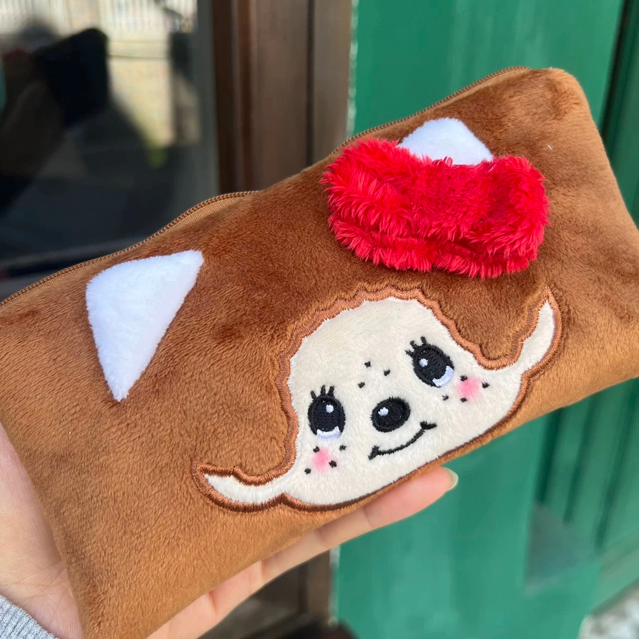 Monchhichi|Pouch Monchhichi Hello Kitty Flat Pouch| H100 x W190 x D30 mm approx.