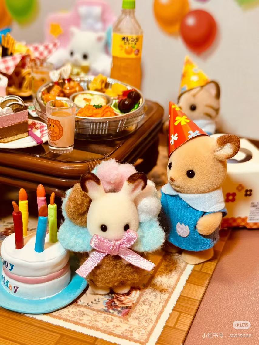 【limit 1】SylvanianFamilies|Little Baby Popcorns Rabbit Mouse Fox