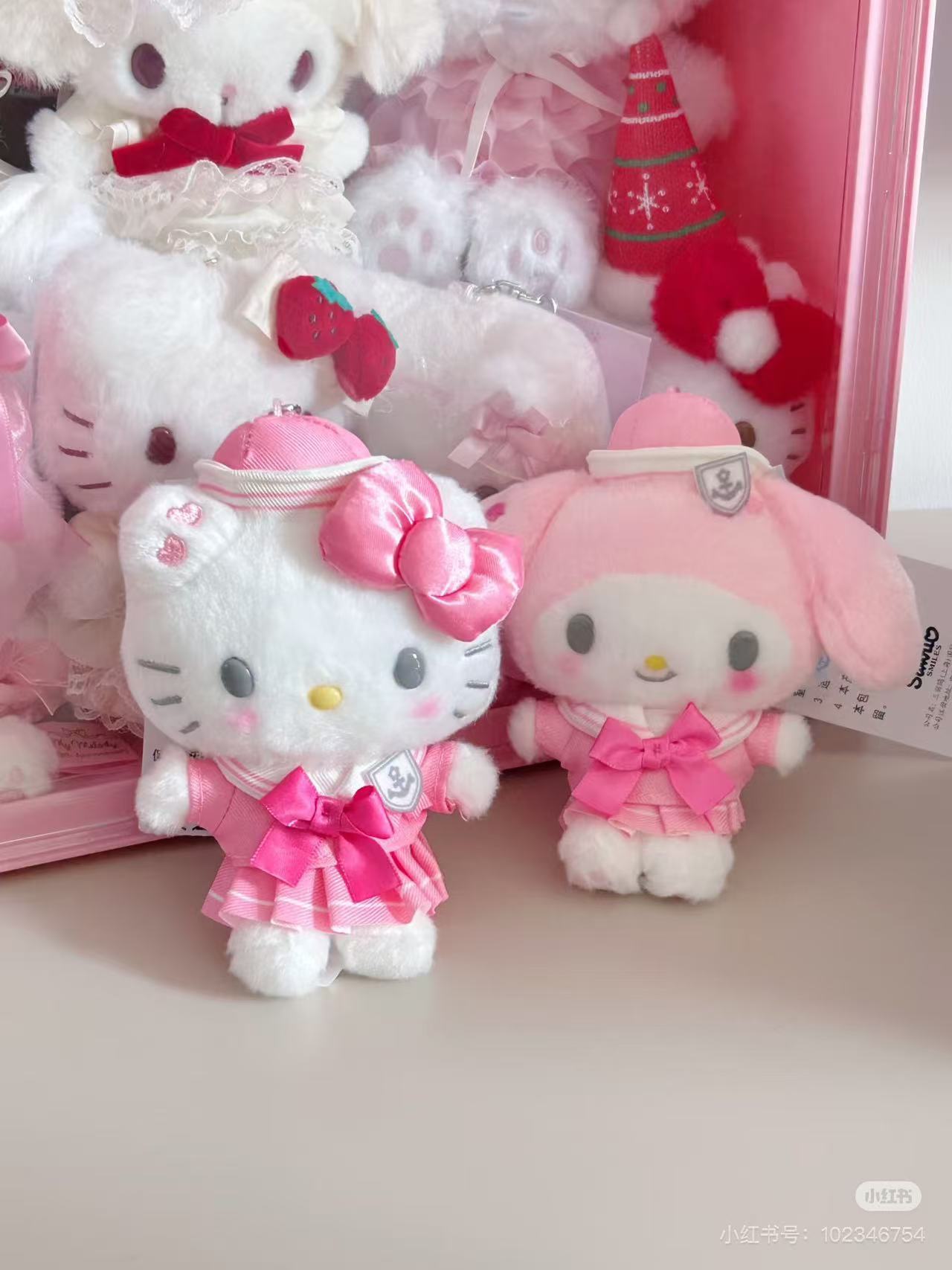 Sanrio|Collar Mascot Holder /Plush Keychain|12×6×13.5cm approx. Source From Japan