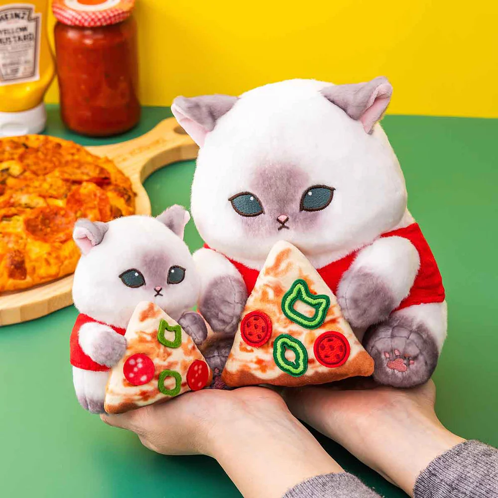 Mofusand|mofumofu journey Chubby Pizza Meow Plush Dolls/Plush Toy|H190×W160×D215mm approx.