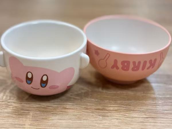 Kirby|Ceramic Tea Bowl & Melamine Soup Bowl Set|Φ90×62mm approx.