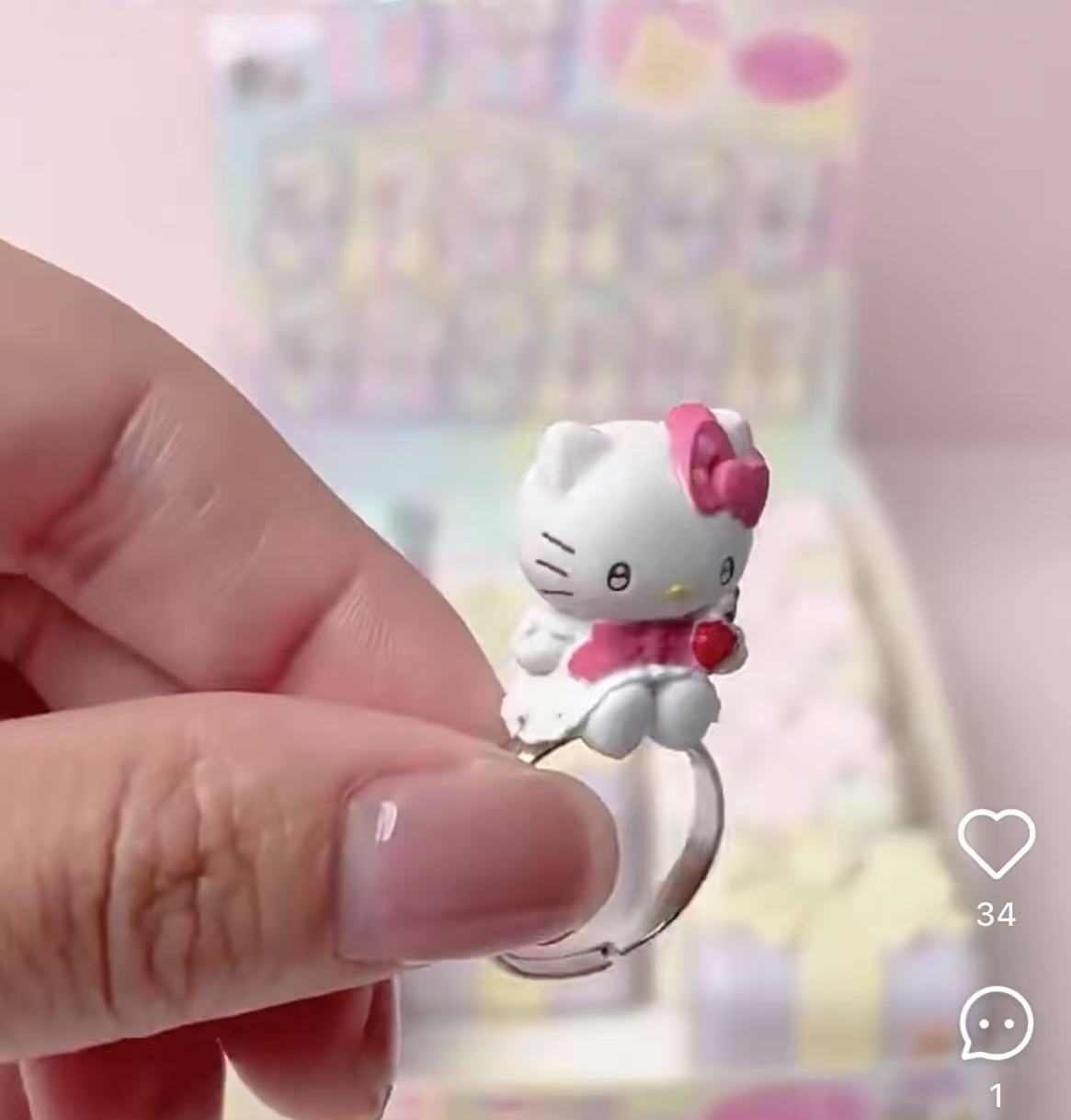 【limit 2】Sanrio|Limited Edition Yumekyun Ring mystery bag/blind box/All 12 types|1pcs