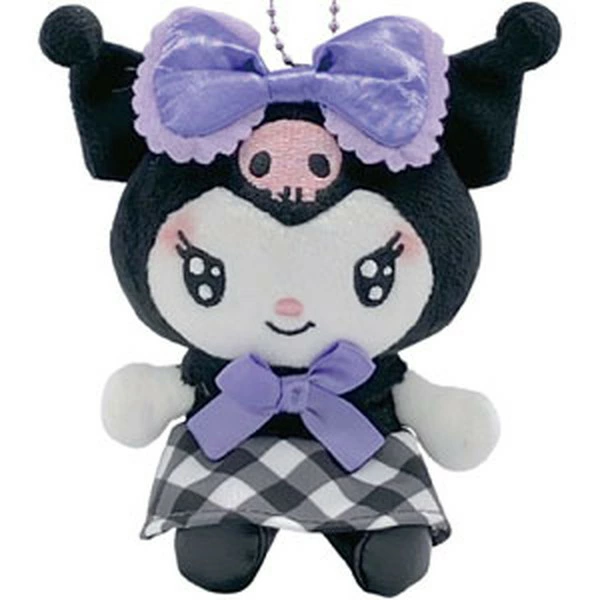 Sanrio|Kuromi 20th Anniversary Nurse Mascot Holder /Plush Keychain|H11 x W10 x D5.5cm approx.