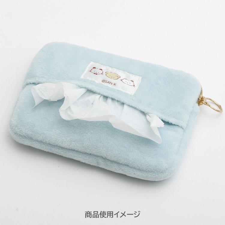 Ishiyowachan|Junior Chan Appears Light Blue Pouch & Tissue Case|110×150×30mm approx.