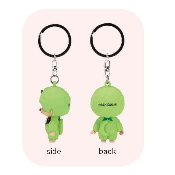 Monchhichi|Matcha PVC Mascot Keychain/Keyring|H5cm x W3cm x D3cm approx.