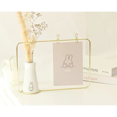 Miffy米菲|金属相框+陶瓷花瓶装饰套装|约20cm×27cm×6.3cm