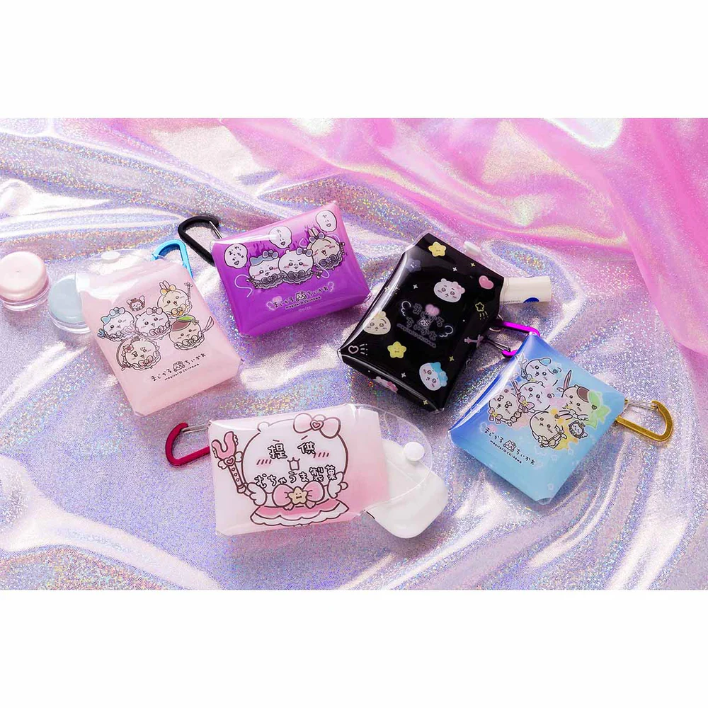 Chiikawa 吉伊卡哇|超魔法少女/小魔仙系列方形透明pvc登山扣钥匙包挂件/零钱包/airpods耳机收纳包|约 H80 x W70 x D15mm