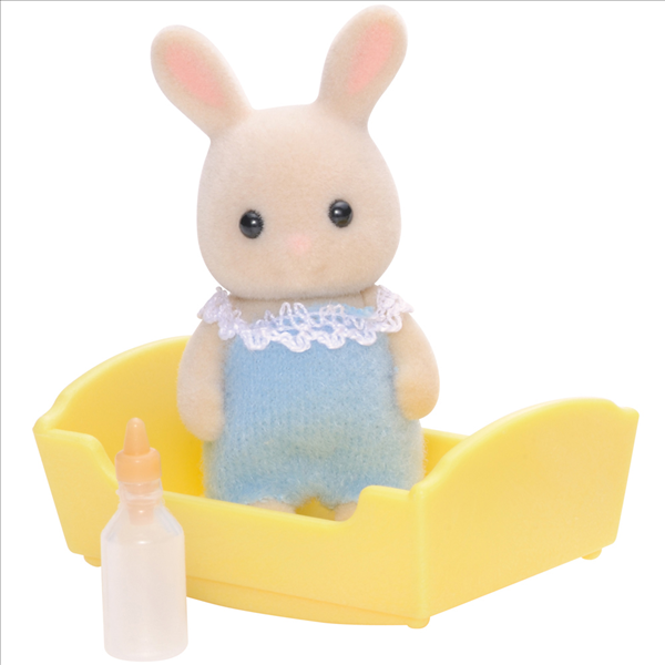 SylvanianFamilies森贝儿家族|Milk Rabbit Baby牛奶兔宝宝摇篮奶瓶套装/玩具/过家家