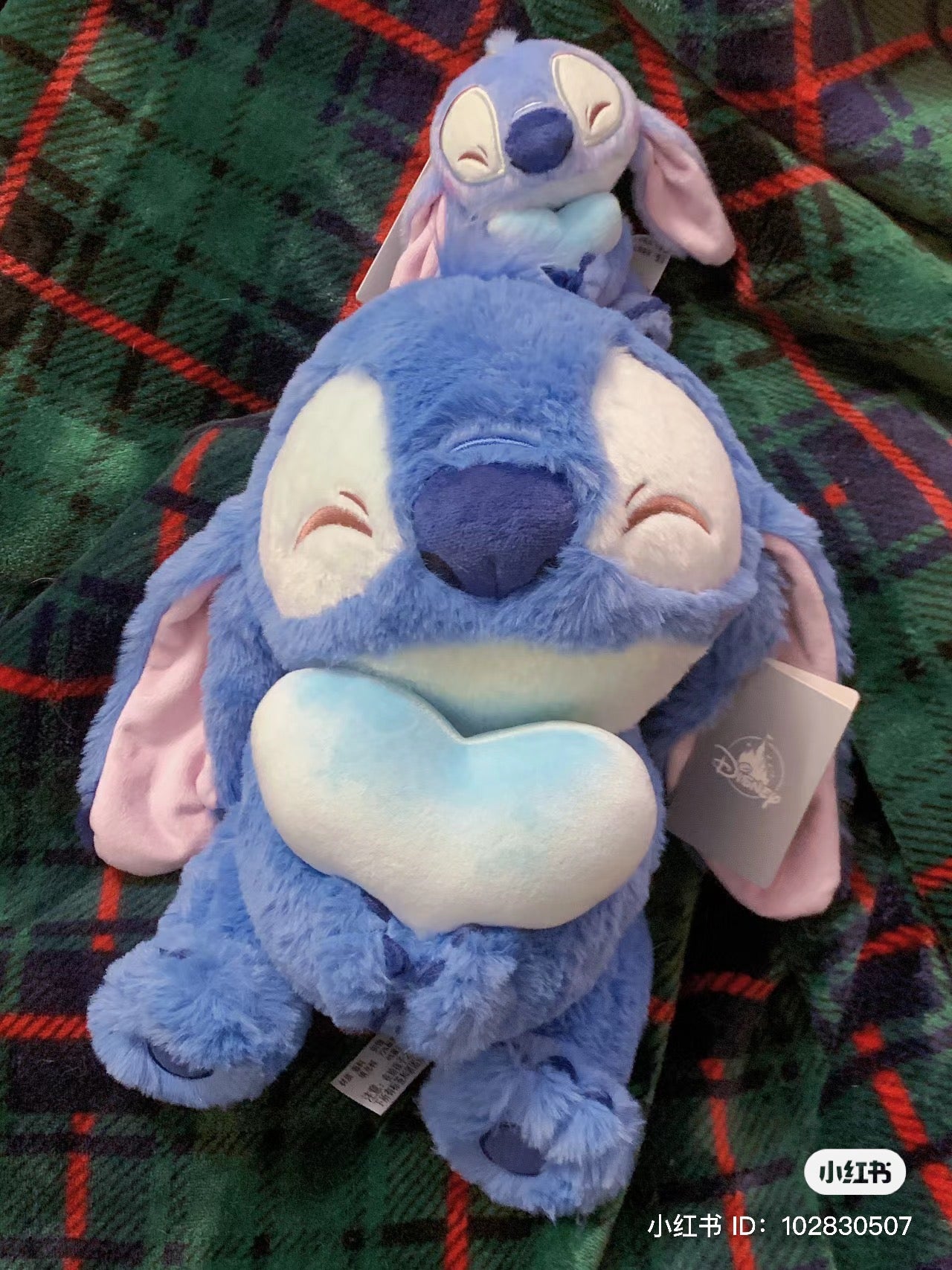 Disney迪士尼|软乎乎抱爱心系列公仔/玩偶|高さ約34×幅22×奥行き22(cm)