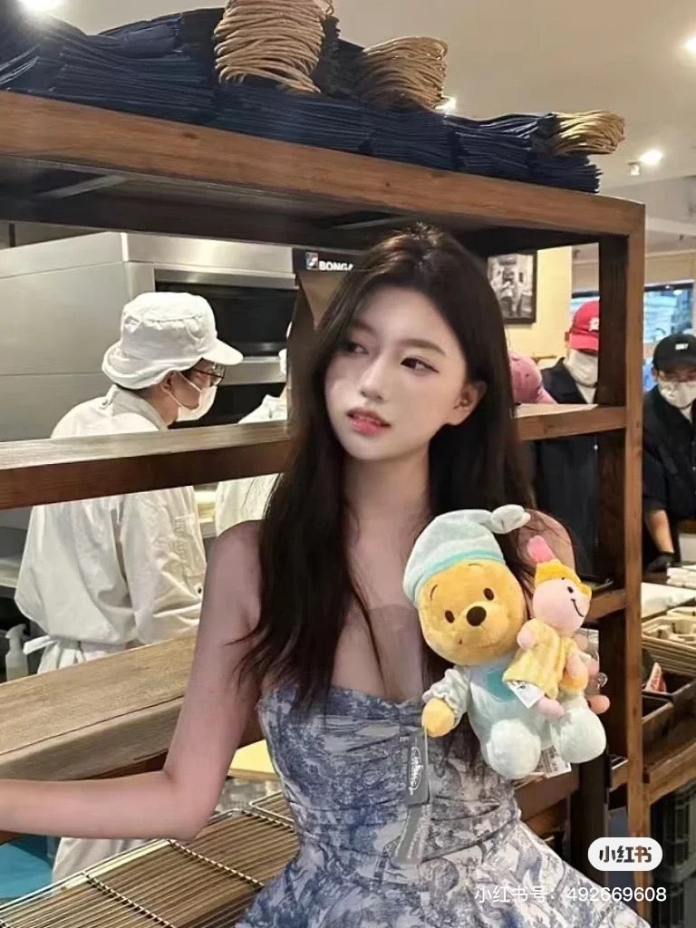 Disney SH|甜梦睡衣睡帽噗噗抱皮杰玩偶/公仔