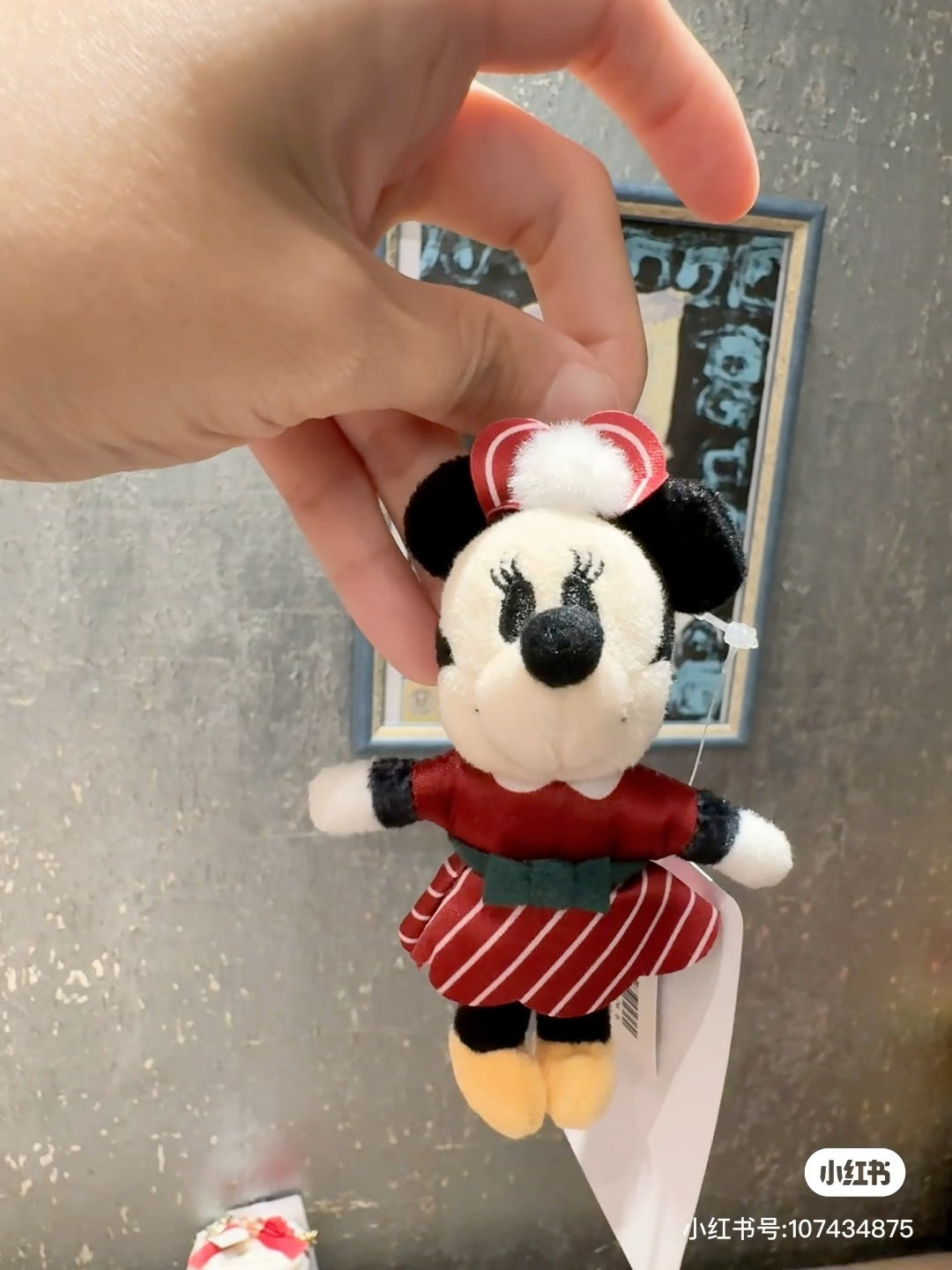 Disney迪士尼|东迪2024圣诞限定 mini毛绒挂件/吊坠/拉链头/手机扣