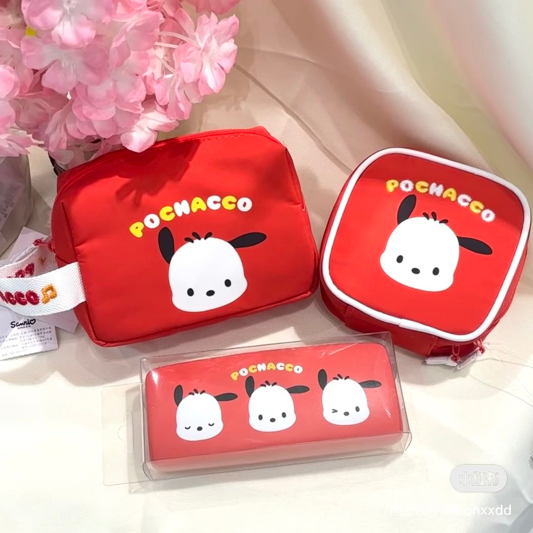 Sanrio|Square Pouch - New Life 2025|12.5×6×12.7cm approx.