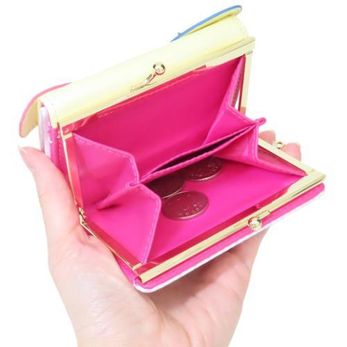 Sanrio|Usahana Gingham Clasp Trifold Wallet|106×78×30mm approx.