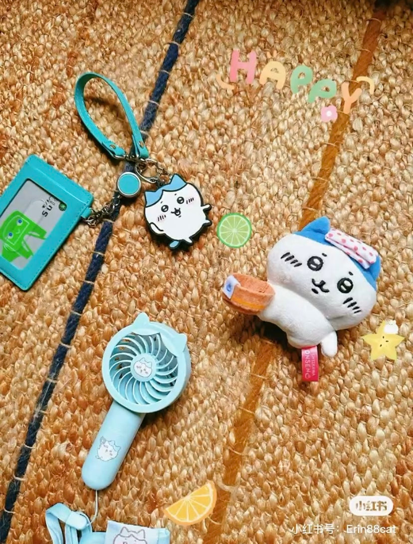 Chiikawa 吉伊卡哇|便携式/手持/挂脖USB充电电风扇|约 H140 x W63 x D38mm