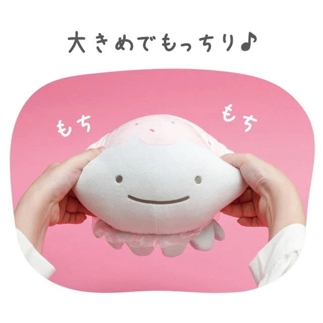 Jinbesan鲸鱼|可爱笑脸大嘴mochi鲸鱼玩偶/公仔|约H150×W200×D155mm