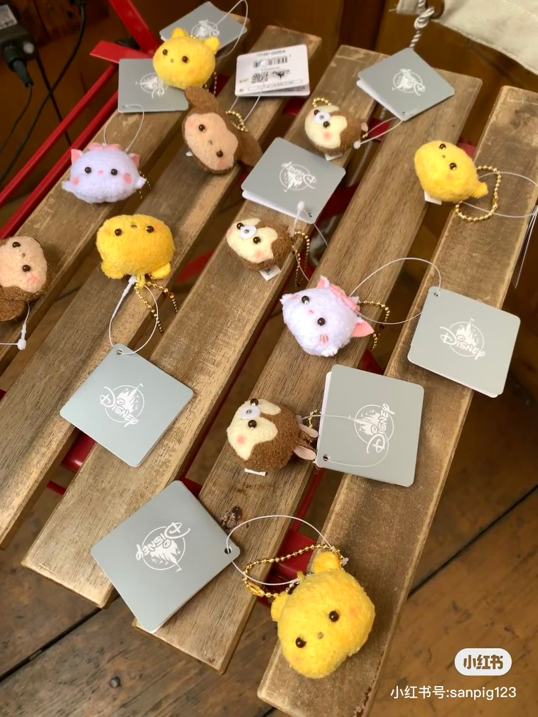 Disney迪士尼|超萌豆豆眼迷你挂件|全長:約9(cm)