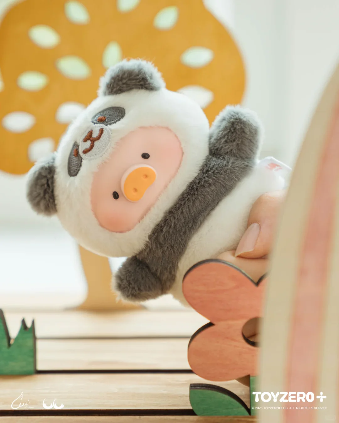 TOYZERO LuLu the Piggy Animal Party Puppet Show Finger Vinyl Face Keychain blind box