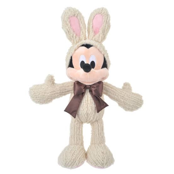 Disney迪士尼|蝴蝶结芭蕾舞裙粉粉兔兔装米妮/换装米奇玩偶/公仔|高さ48×幅32×奥行き21(cm)