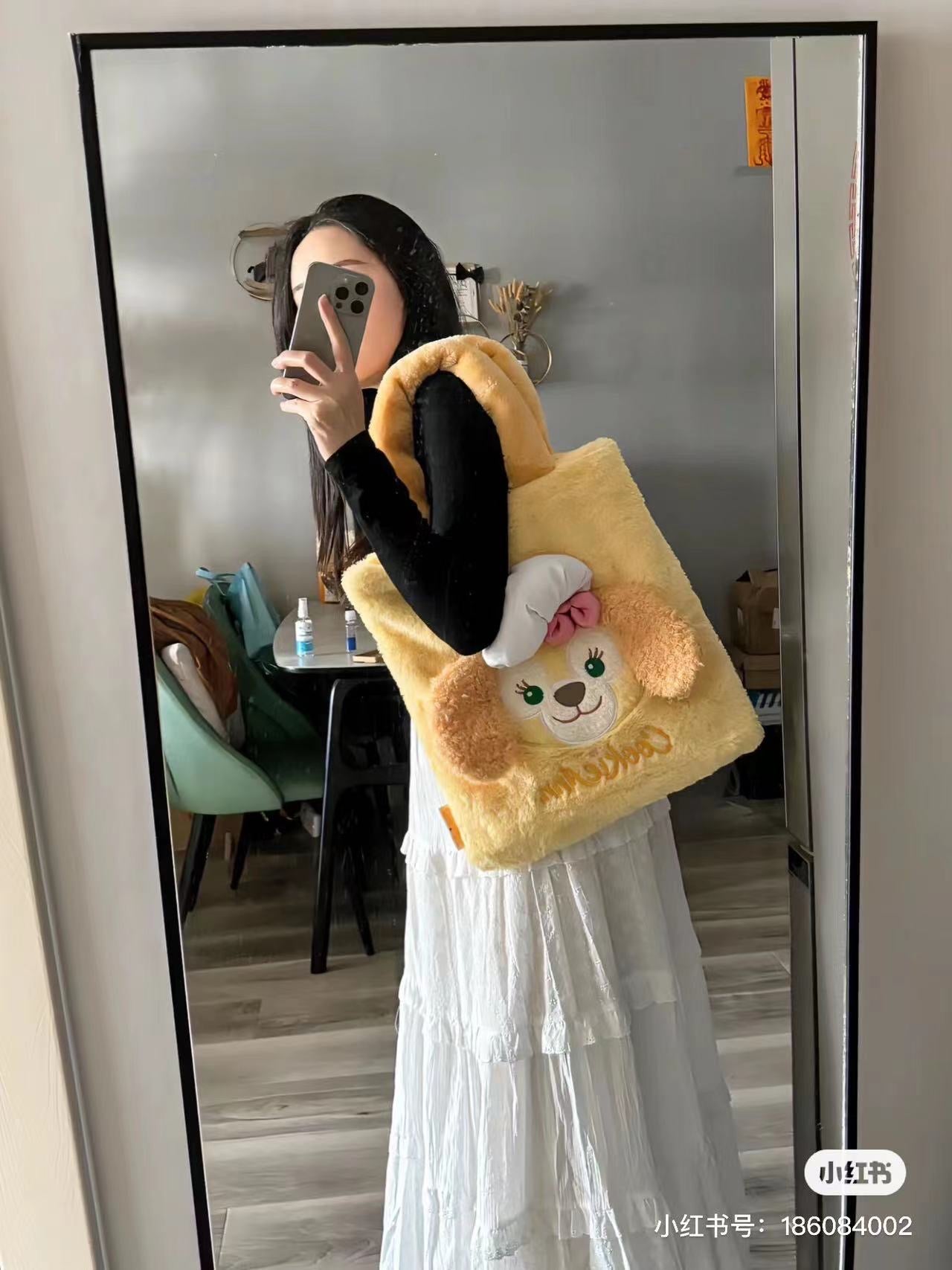 Disney SH|LinaBell玲娜贝儿/CookieAnn可琦安毛绒单肩包