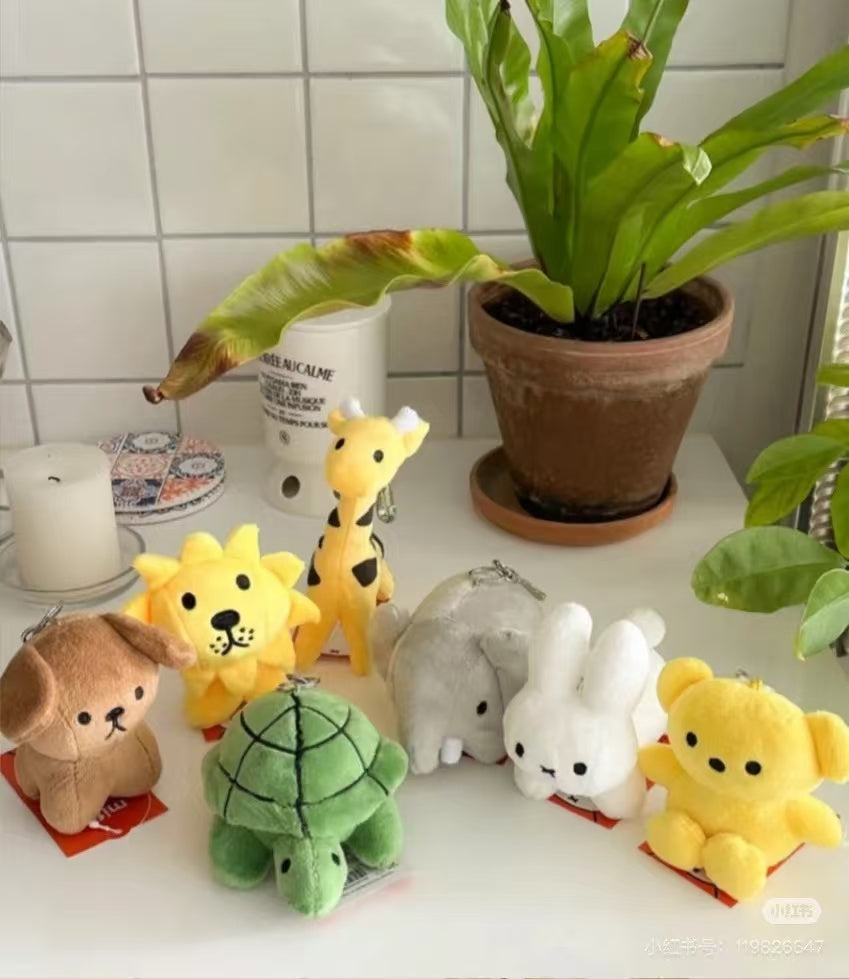 Miffy|Animal Mascot Holder /Plush Keychain|8×10×14cm approx.