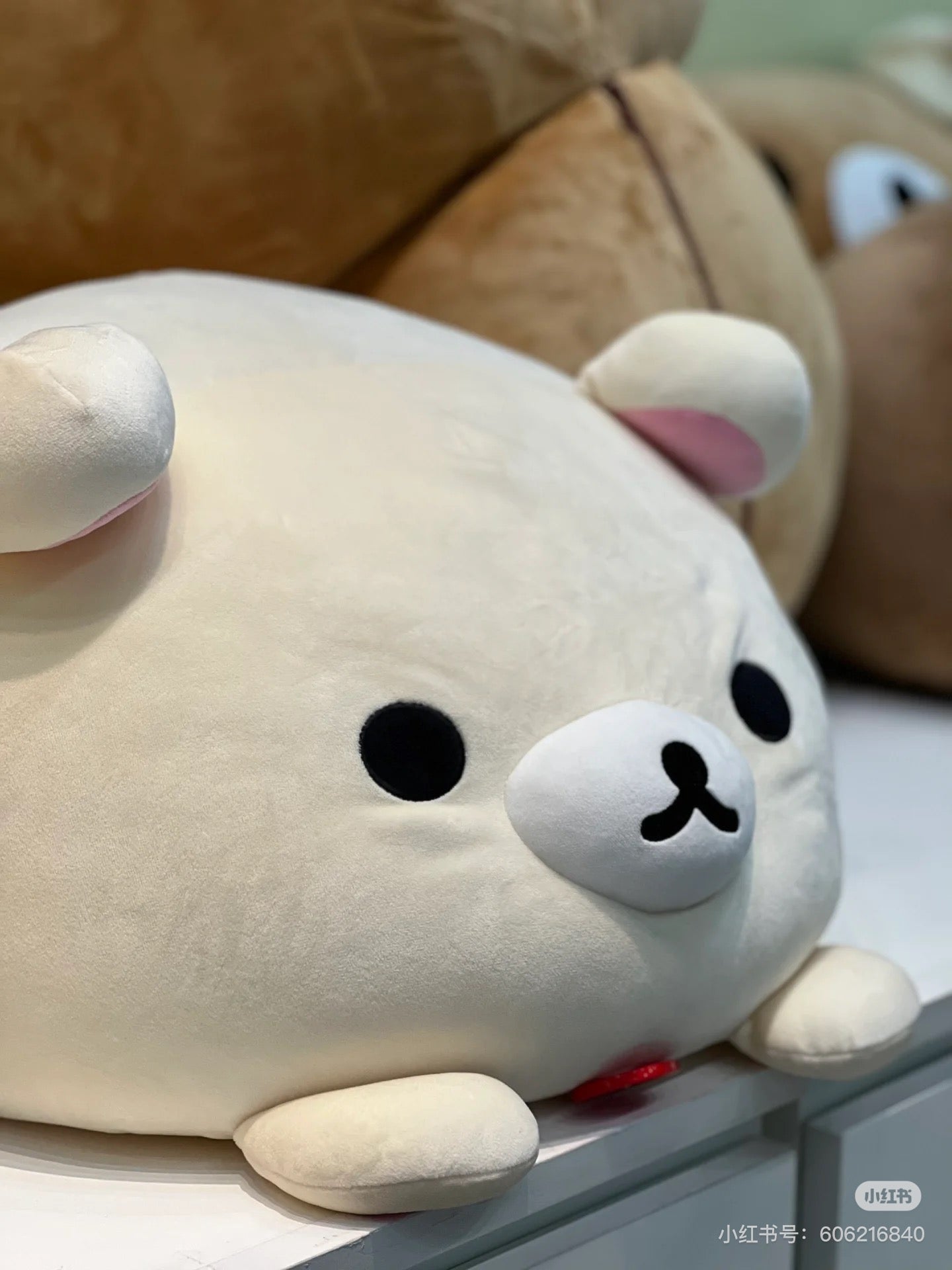 Rilakkuma轻松熊|San-X Super Mochimochi Daifuku Cushion 超好rua软糯圆滚滚抱枕/靠垫|约300×400×150mm