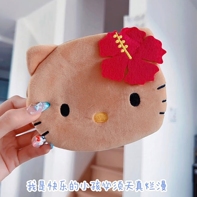 HelloKitty凯蒂猫|黑皮kitty杂志款化妆包?零钱包组