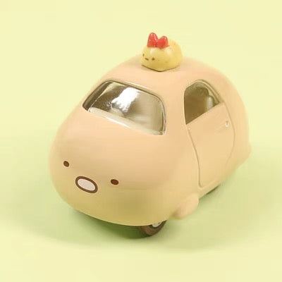 Sumikko gurashi角落生物|Tomica ChoroQ Sumikko Gurashi 03 Tonkatsu多美卡炸虾汽车玩具|约9.4 x 8.5 x 3.4 cm