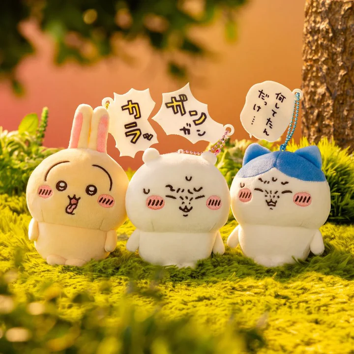 chiikawa|Hangover Mascot Holder /Plush Keychain|H100×W80×D65mm approx.