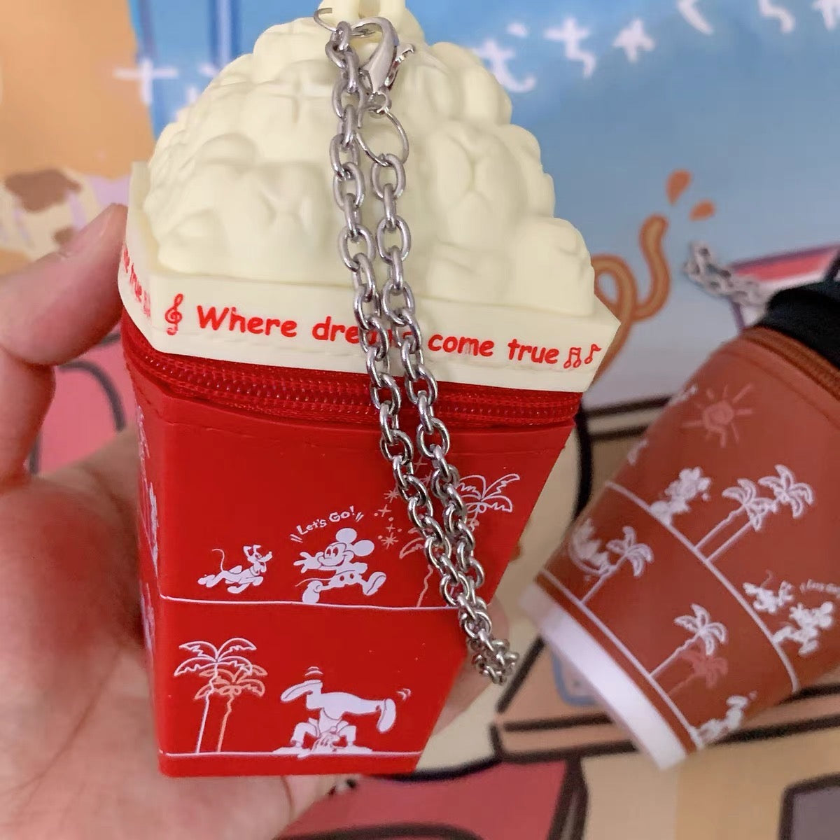 Disney迪士尼|米奇爆米花零钱包挂件