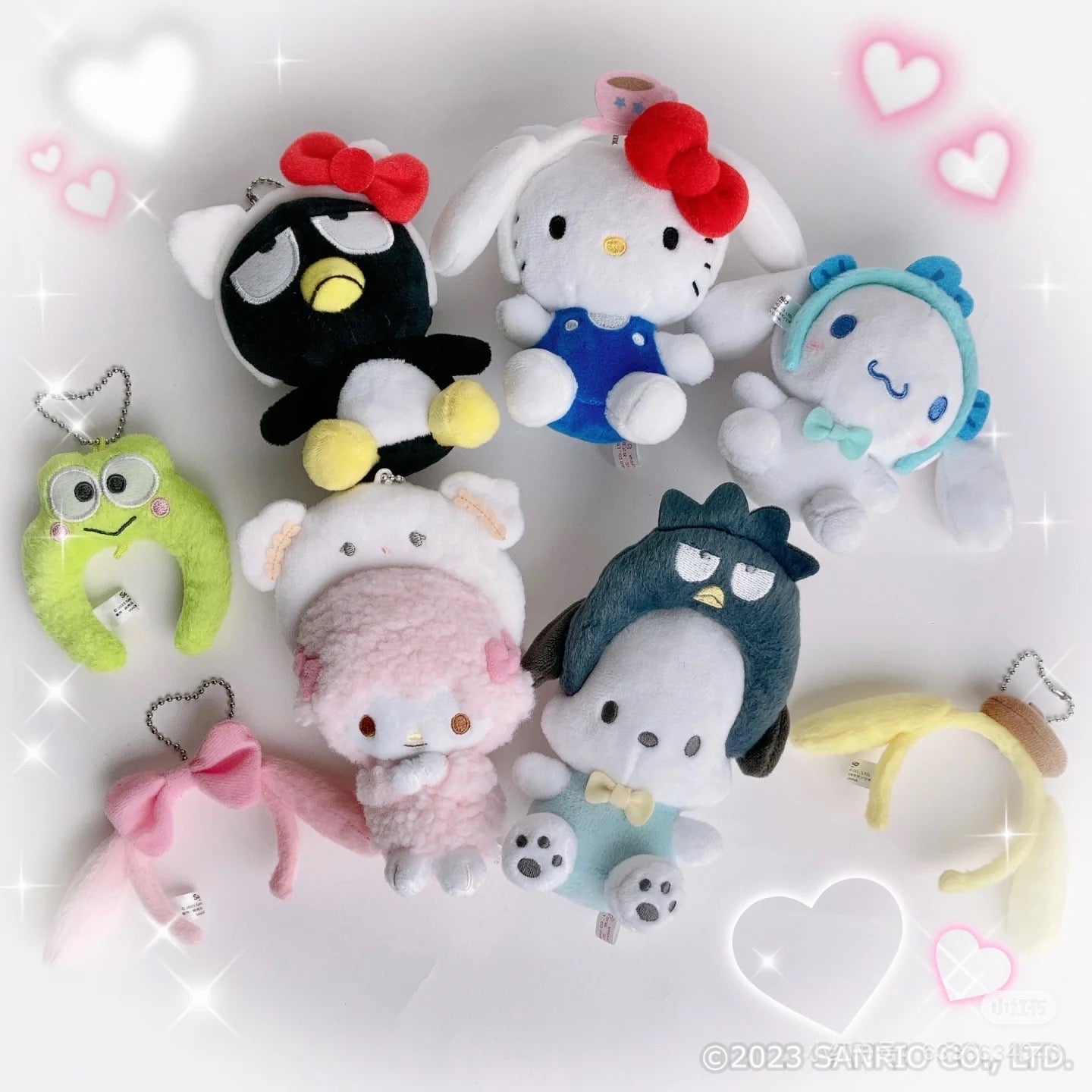 Sanrio|Mini Headband Mascot Holder Keychain|7×7cm approx.