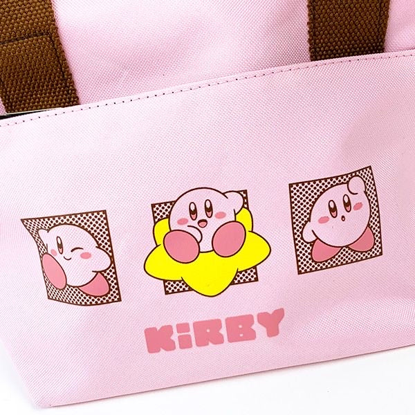 Kirby|多功能粉色保冷便当包/托特包|18.5cm×33.5cm×5cm