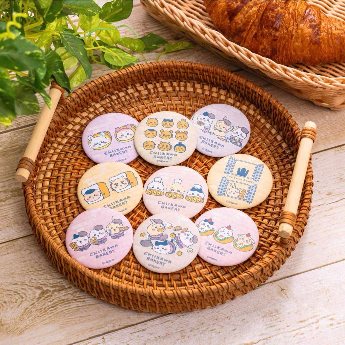 Chiikawa|Bakery Trading Matte Can Badge mystery bag/blind box/All 9 types|1pcs