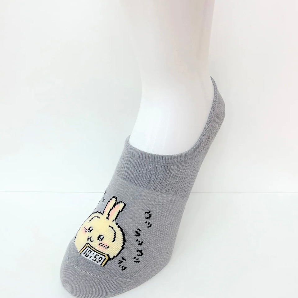 Chiikawa 吉伊卡哇|乌萨奇可爱短款袜子/棉袜/船袜|約H247×W88×D10mm