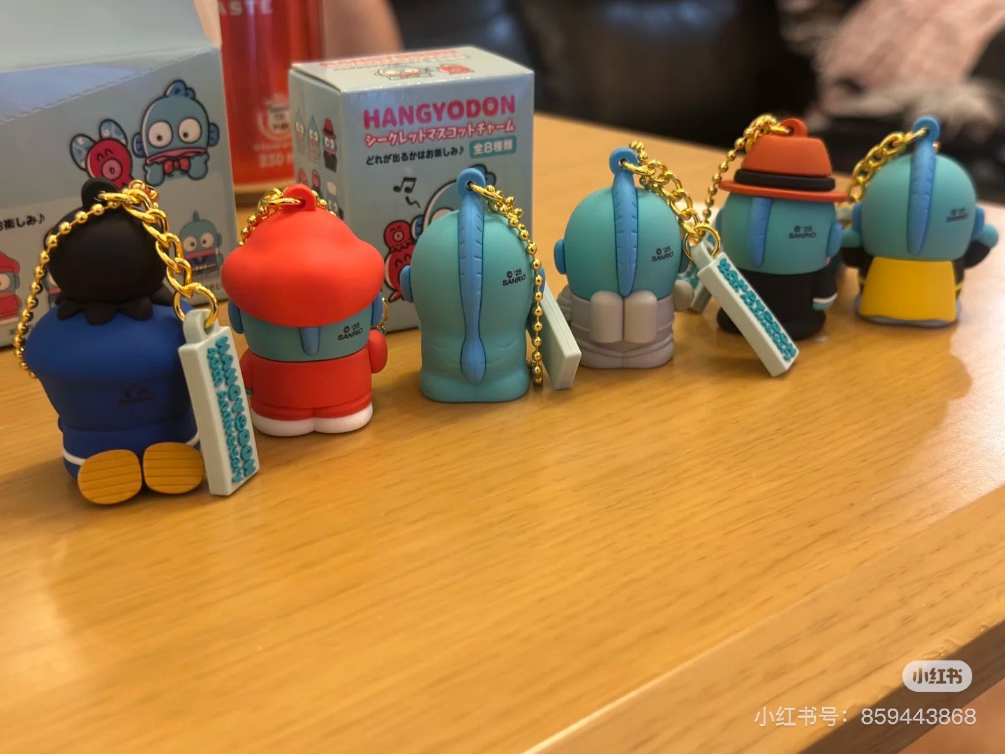 Sanrio|Hangyodon 40th Anniversary chibittomo Keychain Blind Box/All 8 types|1pcs