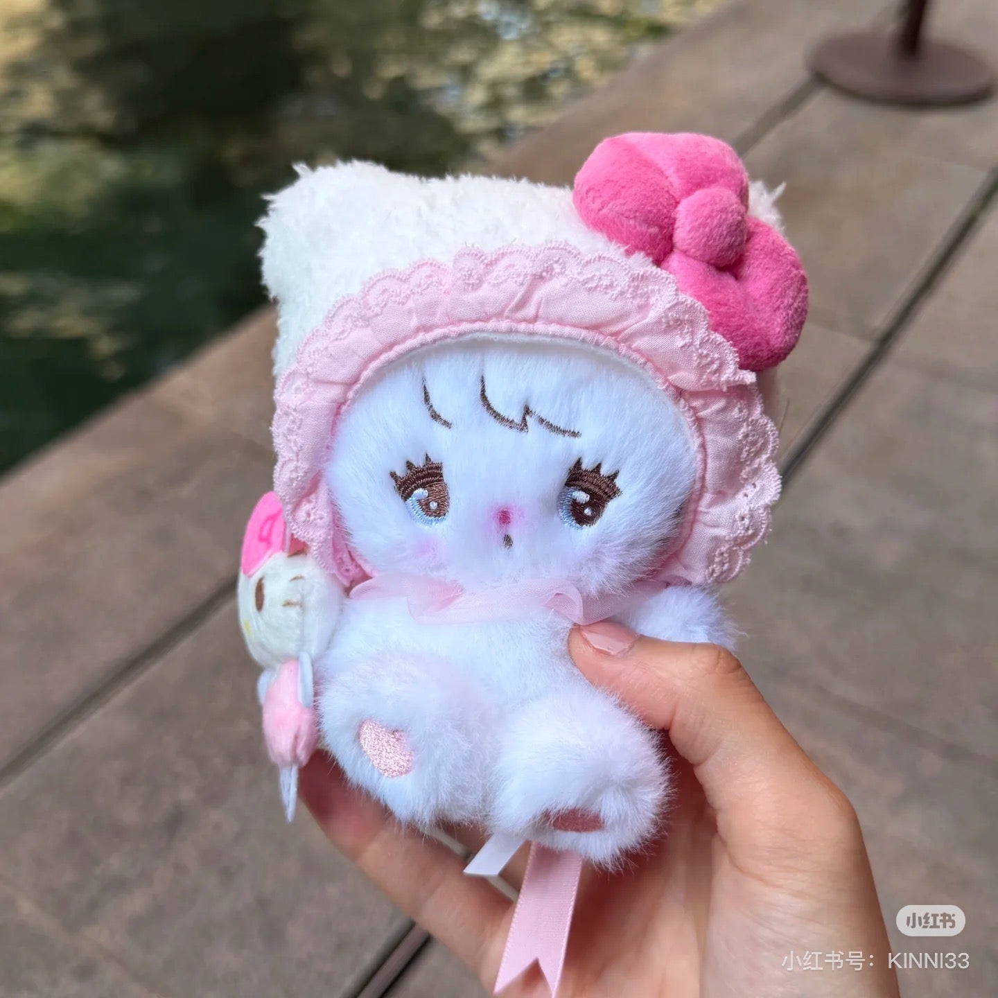 Sanrio|Mikko Illustrations Characters Mascot Holder /Plush Keychain|12cm W x 8.5cm D x 13cm H approx.
