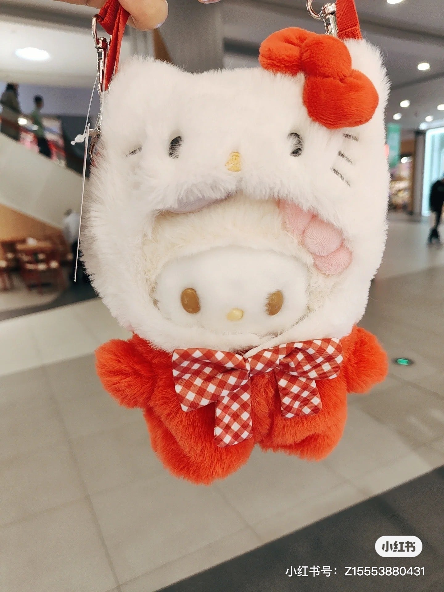 Sanrio三丽鸥|Kuromi库洛米公仔着替/可背|约宽21×纵深3×高25.5cm