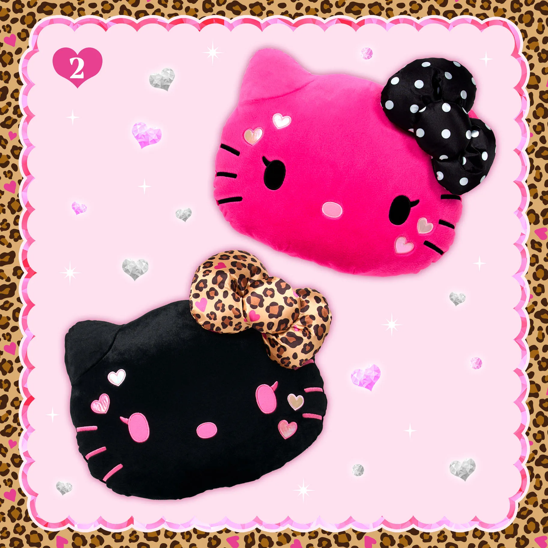 Sanrio|Maximum Gyaru Style Die-Cut cushion pillow|W35×D15×H28cm approx.