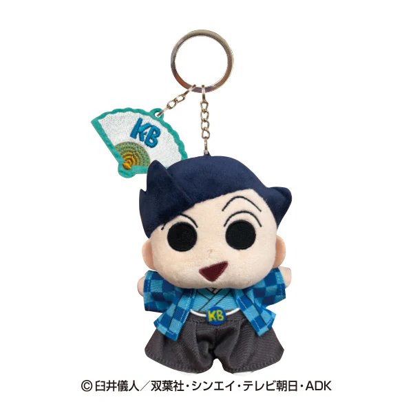 Crayon shin-chan|Characters Embroidered Charm Mascot Holder /Plush Keychain|110x195x70mm approx.
