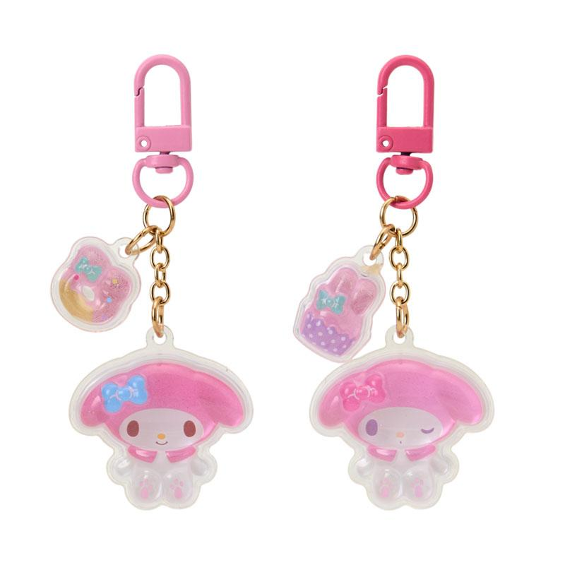 Sanrio|matching smiley faces Set of 2 Keychain/Keyring|3cm x 0.8cm x 3.5cm approx.