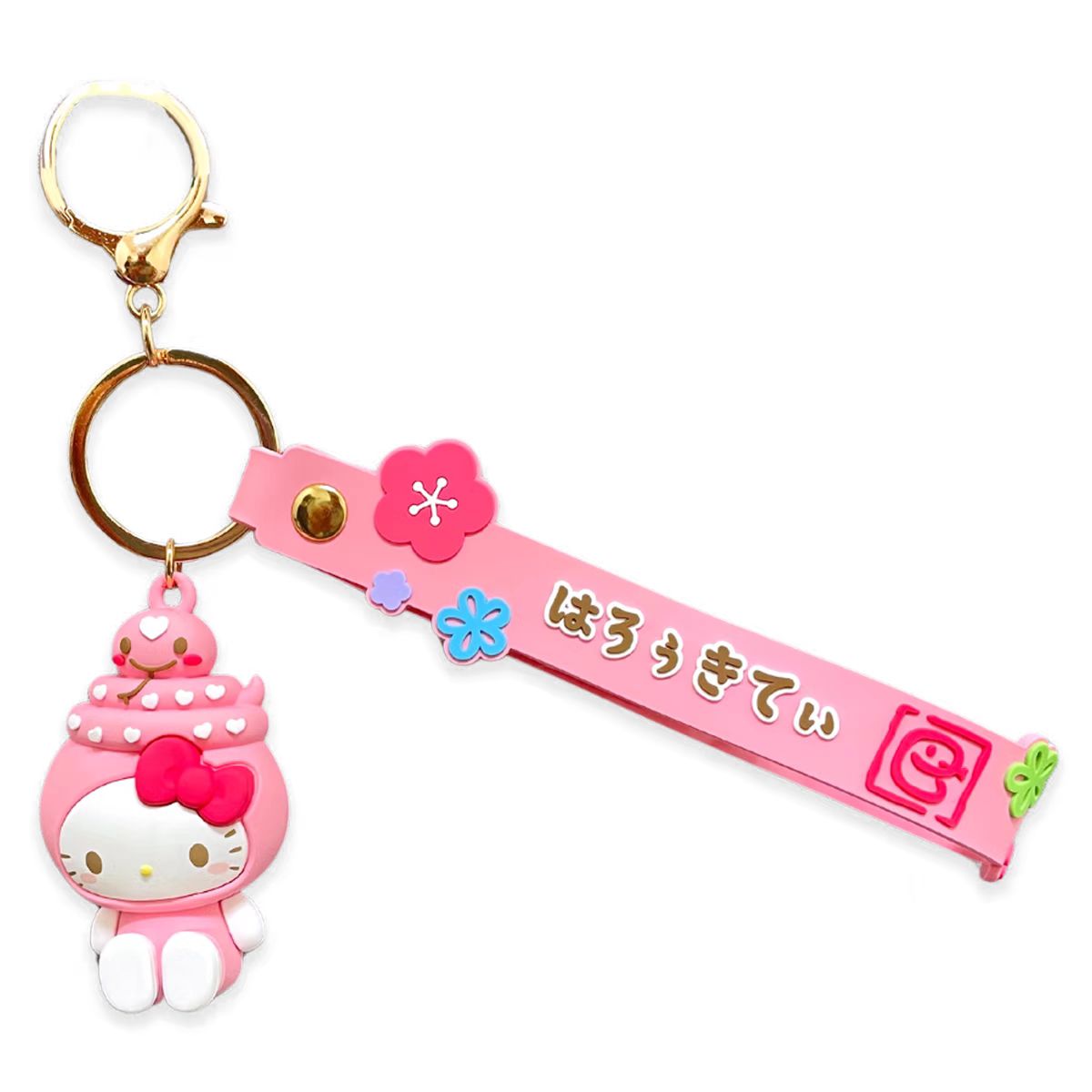 Sanrio|Characters Zodiac Snake Rubber Keychain/Keyring|H60 x W35 x D30mm approx.
