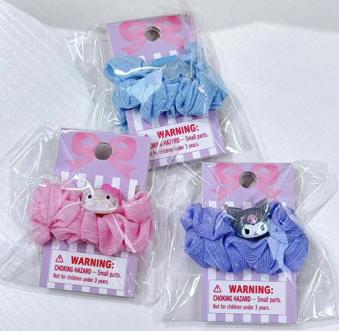 Sanrio|Kids Slim Scrunchie| 7×7×1.5cm approx.