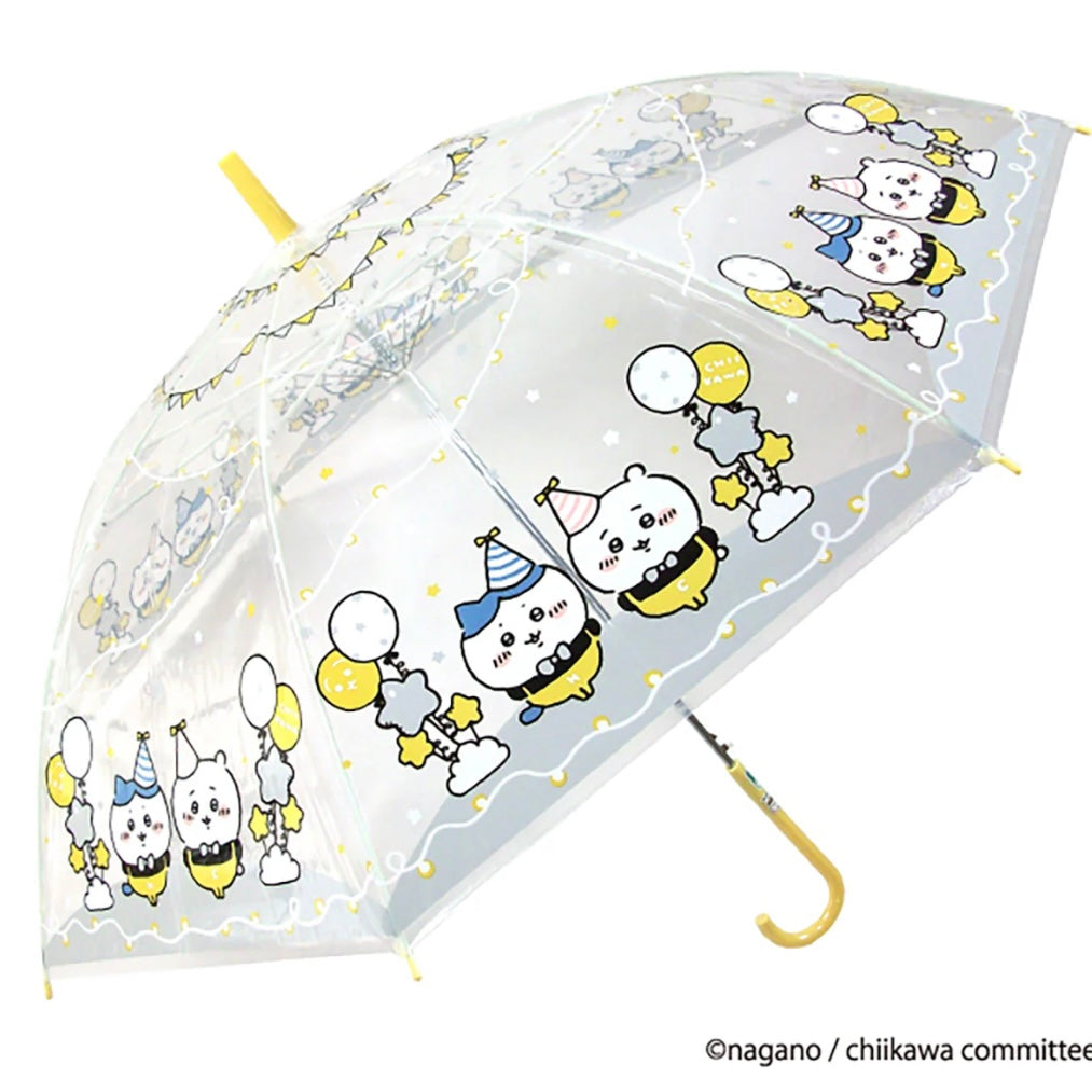 Chiikawa 吉伊卡哇|角色可爱图案长柄透明伞|伞骨58cm