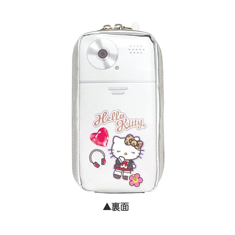 Sanrio|Hello Kitty Tokimeki Heisei Kogal After School Girls Flip Phone Style Pen Pouch Pencil Case| 185×85×50mm approx.