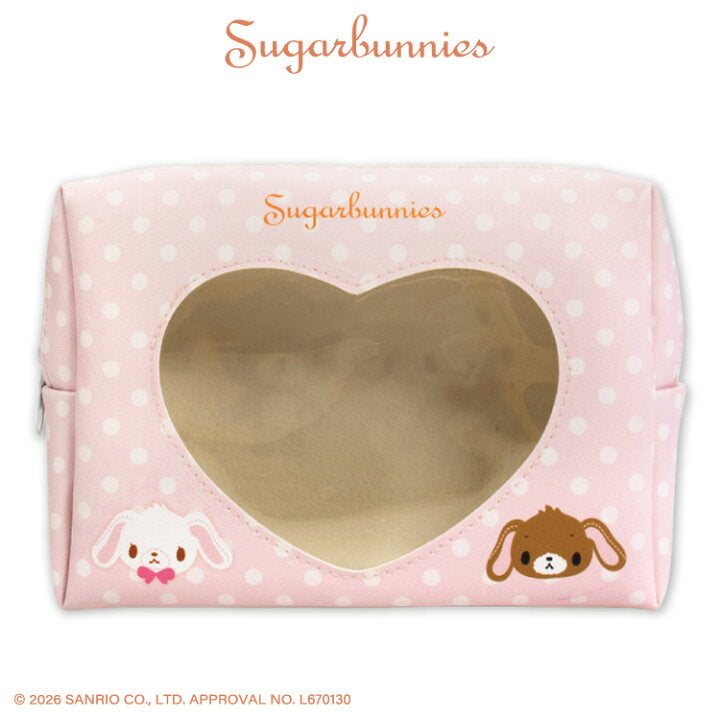 Sanrio|Sugar Bunnies Window Pouch |20cm×13.5cm×5cm approx