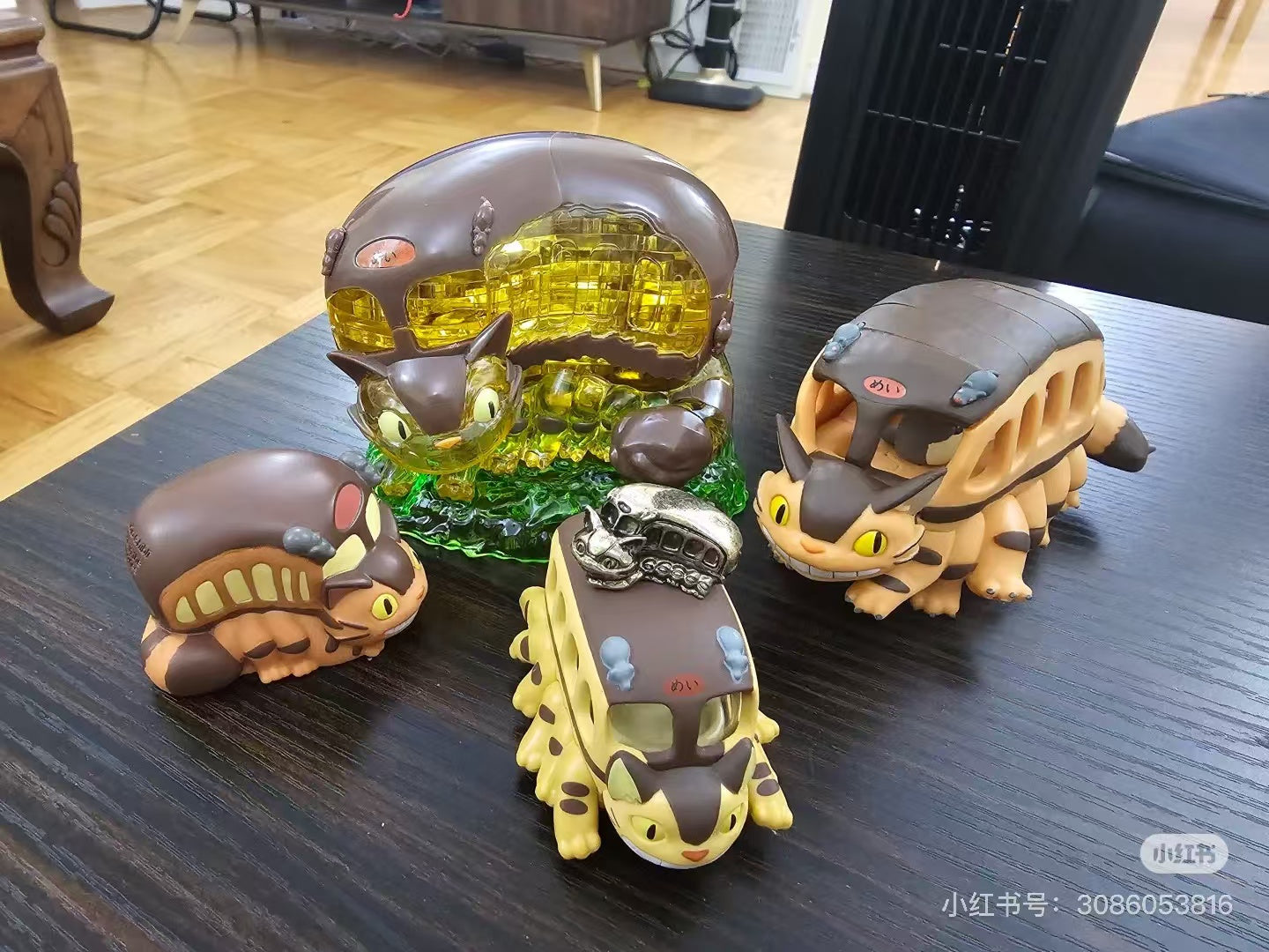 My neighbor totoro|Beverly Crystal 3D Puzzle Studio Ghibli-Catbus |W110xH175xD56mm approx.